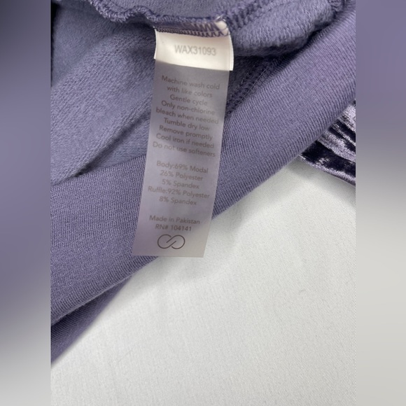 Calia by Carrie Underwood Cadet Effortless Purple
Velvet Sleeve Hoodie Size Sm - Picture 4 of 4